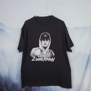 Bailey Zimmerman Rock and a Hard Place 2023 Tour Graphic Band Tee Black